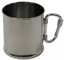 Fox Outdoor Metalinis puodelis su karabinu 220 ml (33382)