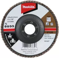 Makita Lapeliniai diskai 125MM K120 Metalui, RST HEAVY DUTY B-53958