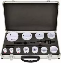 AW-Tools Gręžimo karūnų komplektas AWTools AW49471BL; 19-76 mm; 40 mm; 15 vnt.