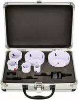 AW-Tools Gręžimo karūnų komplektas AWTools AW49460BL; 22-73 mm; 8 vnt.