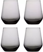 Taurės „Alpina“ 4 vnt., 450 ml, dūminės spalvos