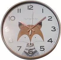 Besk Vaikiškas sieninis laikrodis 30 cm, lapė