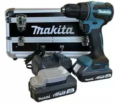 wiertarko-wkrętarka akumuliatorinė 18V, 65Nm, Makita [DDF490WVX7] 2x2,0Ah, LXT BASIC, su zestawem akcesoriów