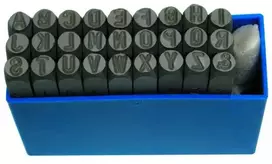 Raidžių išmušėjų komplektas Condor Werkzeug C0050/6; 6 mm; 27 vnt.