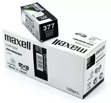 MAXELL elementai 377 SR626SW, Sidabrinis OXIDE, 100 vnt