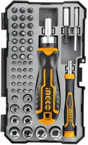 Ingco HKSDB0558 Screwdriver ratchet + bits set 55pcs CrV
