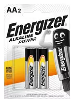 Alkaline battery LR6 (AA) 1.5V 2900mAh Alkaline Power Energizer 2 pcs. in a blister pack