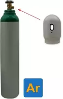 Tolas Gas Dujų balionas (EURO PH 300 BAR) (argonas Ar) (užpildytas Gachema dujomis) - 8 l