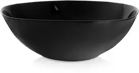 Lumarko Orion Stiklinė salotų dubuo LUNA 25 cm 2 L, juoda