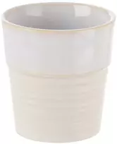 Orion Espresso puodelis 80 ml - keraminis, ergonomiškas, su dekoratyviniais grioveliais