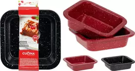 Duka La Cucina Kepimo forma 12x12 cm 2 vnt - Stačiakampis - Tortų forma