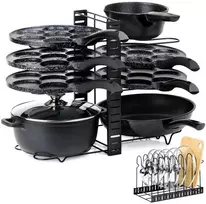 WMF Vilde metalinis juodas stovas 2 viename 47x21x38 cm
