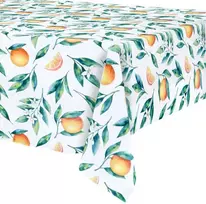 Excellent Houseware Vandeniui atsparus stalo užtiesalas 180x130 cm - Vaisių raštas