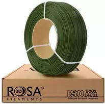 3D plastikas PLA 1.75mm 1kg refill pakuotė Rosa3D - Army žalias