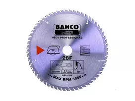 Bahco Diskinis pjūklas medžiui 140x20mm 24H 19°, (16/13mm adapteriai)
