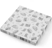 Hendi Pergamentinis popierius bulvyčių fri užkandžiams 30,5x30,5 cm greito maisto šablonas - 500 vnt.