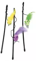 Croci Spa Color Mouse lazdelė katėms su pele 45cm 3vnt (6)