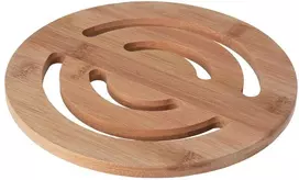 Excellent Houseware Padėkliukas puodui bambukinė 20 cm