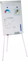 Relaxdays Flipchart lenta, 90x60 cm, balta