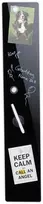 Relaxdays Sausai nuvaloma lenta, magnetinis stiklas, 60x40 cm, juoda