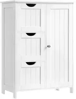 Songmics Vonios kambario spintelė VASAGLE su 3 stalčiais 30 x 60 x 81 cm