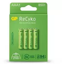 GP Battery GP ReCyko AAA R03 850mAh akumuliatoriai NiMH 1.2V, 4vnt.