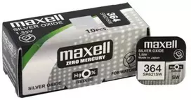 Maxell 364 / SR621SW 10vnt. sidabro oksido elementai.