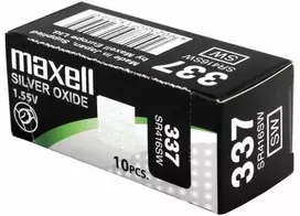Maxell 337 / SR416SW 10vnt. sidabro oksido elementai.