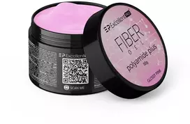 Cosmetics Zone Excellent Pro Pluošto gelis poliamido plius statybinis gelis blizgiai rožinis 50g