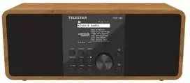 Telestar TOP250 stereo internet/DAB+/FM radio, Bluetooth, USB recording, Wi-Fi, CZ OSD menu, wood