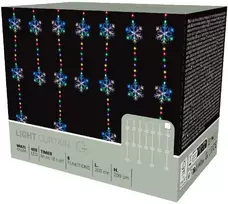 KOOPMAN Kalėdinės lemputės sniego užuolaida 200x200 cm