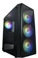 „VeinX“ korpusas ME19A vidutinio dydžio bokštas, be spyruoklių, 1x USB3.0, 1x USB2.0, 4x 120 mm ARGB ventiliatoriai, 1x ARGB valdiklis, juodas