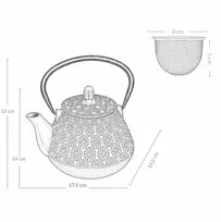 TAKI ketaus virdulys su užpilu, 1000 ml