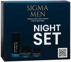 Kann Sigma Men Naktinis rinkinys: lengvas kūno losjonas 100 ml + naktinis serumas 50 ml + paakių kremas 30 ml