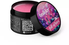 Cosmetics Zone Excellent Pro Statybinis gelis tiksotropinis su efektu „Pilnas meilės“ 50g