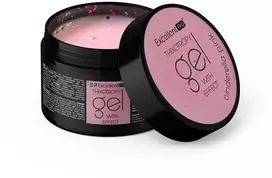 Cosmetics Zone Excellent Pro Tiksotropinis gelis su efektu, statybinis gelis „Pelenės rožinis“, 15 g