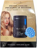 Mevelle Professional „Hydra & Shine“ plaukų kaukės rinkinys 900 ml + galvos odos masažuoklis