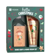 Hiskin Rankų kremas „Hello Christmas Sweet Chocolate“ rinkinys (60 ml) + rankų muilas (200 ml)