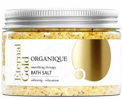 Organique „Eternal Gold“ atpalaiduojanti vonios druska, 600 g