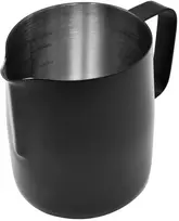 Pieno plakiklis METALINIS juodas pieno ąsotis 350 ml BRUNBESTE BB-2209