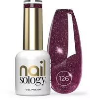 Realac Clavier Nailsology hibridinis nagų lakas su blizgučiais 126 Raudona Dress Moment 8ml