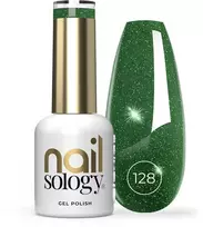 Realac Clavier Nailsology hibridinis nagų lakas su blizgučiais 128 Žalias Twilight 8ml