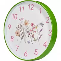 Home Styling Collection Sieninis laikrodis su gėlių motyvu, Ø 30 cm