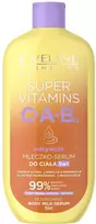 Eveline Cosmetics Maitinamasis kūno pienelis-serumas „Super Vitamins“ 5in1 350ml