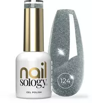 Realac Clavier Nailsology hibridinis nagų lakas su blizgučiais 124 Sea Life Mėlyna 8ml