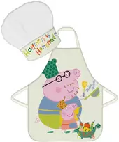 Peppa Pig Shake vaikiška prijuostė, 2 dalių rinkinys