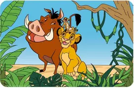Disney Mikė Pūkuotukas Hakuna Matata Disney Liūtas karalius padėkliukas 43x28 cm