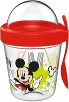 Disney Mikio užkandžių puodelis su dangteliu ir šaukšteliu 350 ml
