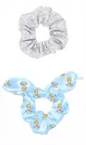 Disney princesės Pelenės sidabrinio blizgesio plaukų gumyčių rinkinys, 2 vnt.