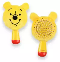 Disney Mikės Pūkuotuko geltonas mini pliušinis plaukų šepetys 13 cm